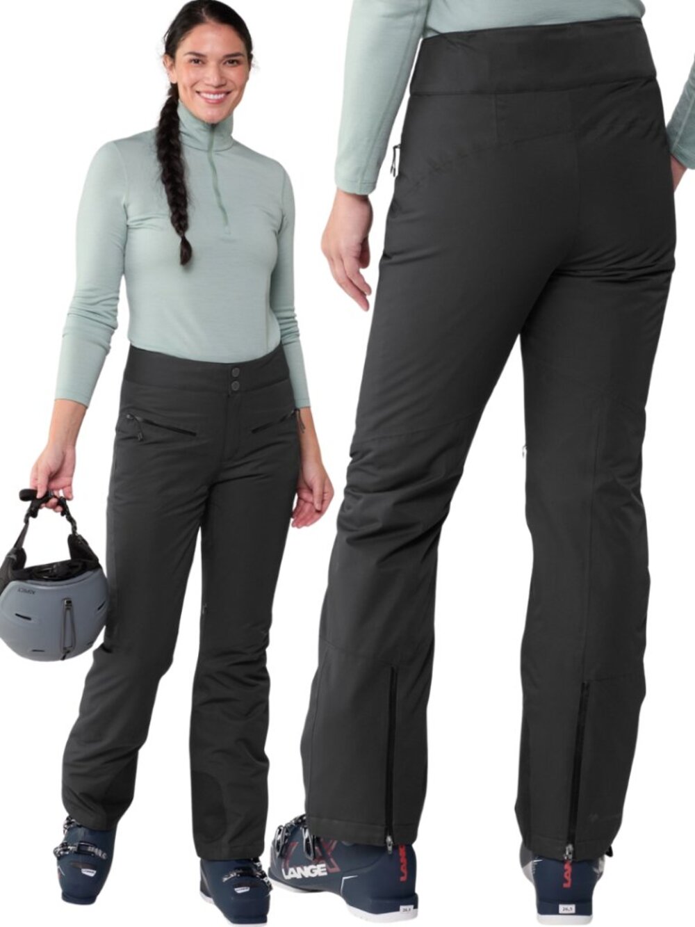 Obermeyer Bliss Snow Pants Women's 10 Black Skiing Snowboarding Thinsulate NWOT